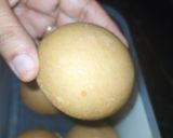 A picture of step 1 of Ladi pav without yeast.