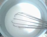 A picture of step 1 of Layered Muhallabia.