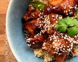 Korean style sticky chicken (with veggie rice) recipe step 2 photo