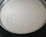 A picture of step 6 of Gujarati kadhi and sooji dhokla.