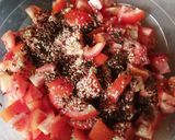 Une image de l'étape 3 de 🍅Salade tomate, basilic et Quinoa.