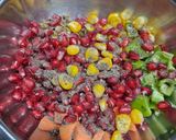 A picture of step 3 of Pomegranate salad.