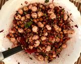 A picture of step 6 of Peanut makhana chaat.