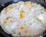 A picture of step 1 of Polka dotes crepes.