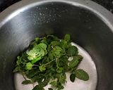 A picture of step 1 of Tri color shrimp shape pitha.