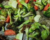 Gambar langkah 3 resipi Broccoli roasted.
