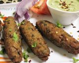 A picture of step 5 of Mutton Seekh Kebab.