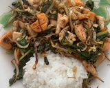 Foto langkah ke 7 dari resep Tumis bayam tauge untuk diet.