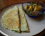 A picture of step 9 of Soru Chakli Recipe | Indian Crepe.