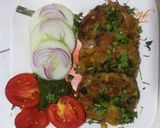 A picture of step 9 of Veg kababs.
