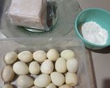 Foto langkah ke 1 dari resep Bunga Pangsit Telur Puyuh.