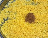 A picture of step 2 of Basanti Pulao/Mishti Pulao.