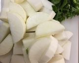 A picture of step 2 of Japanese Daikon Radish with sweet Beef.