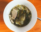 Hình bước làm 2 của món Giảm cân - eat clean: khâu nhục + canh atiso hầm xương