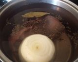 A picture of step 1 of Niú shé (Beef Tongue).