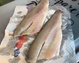 Une image de l'étape 1 de Filets de bar marinés ail et molokhia (cuisson à la plancha).