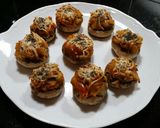 Foto del paso 11 de la receta: Champiñones rellenos de misterio (y verdura con patata)