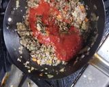 Foto del paso 3 de la receta: Berenjenas rellenas de carne y verduras con bechamel gratinado