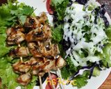 รูปขั้นตอนการทำที่ 4 ของ สลัดอกไก่ย่างซอสเกาหลี