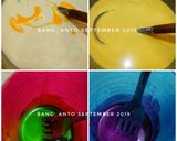 Foto langkah ke 4 dari resep Dadar Gulung Rainbow.