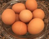 A picture of step 1 of Stuffed Eggs with Meat, Gratinated with Bechamel.