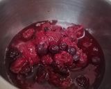 A picture of step 1 of Coconut berry pudding with Apple crumble Vegan.