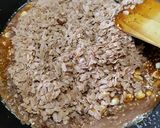A picture of step 5 of Red Chuda Mixed Ladoos.