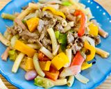 Hình bước làm 6 của món Nui xào bò