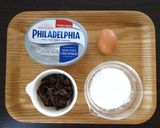 A picture of step 1 of Chocolate Cheese Muffins.