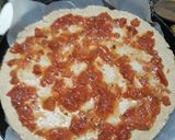 Foto del paso 4 de la receta: Pizza fit de harina de avena vegetariana simple