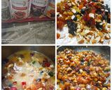 A picture of step 1 of Christmas Cake (egg less).