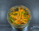 A picture of step 8 of Instant Green Chilli Pickle.