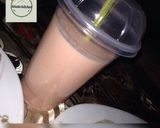 A picture of step 4 of Banana,pineappleand watermelon smoothie.