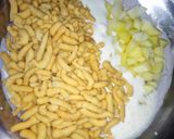A picture of step 2 of Dahi chaat.