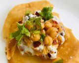 A picture of step 2 of Papri Chaat.