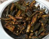 A picture of step 3 of Masala Bhindi.