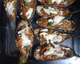 A picture of step 5 of Stuffed Begun Bharta.
