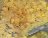 A picture of step 6 of Aloo Posto.
