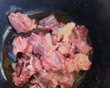 A picture of step 2 of Honey glazed mbuzi.