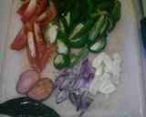 Foto langkah ke 3 dari resep Oseng asin jambal dan cabe gendot.
