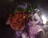 A picture of step 2 of Onion chutney.