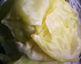 Töltött káposzta (szárma) édeskáposzta levélben recept fázis 1 fotója