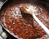 A picture of step 7 of Chettinad masala mutton curry.