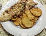 Foto del paso 4 de la receta: Brotola al Roquefort c/alcaparras y almendras