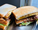 慢煎奶油起司厚蛋味增里肌三明治🥪的食譜步驟7照片