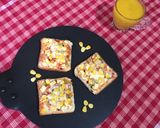 A picture of step 7 of Paneer Chilli Toast.
