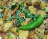 A picture of step 3 of Brinjal ki sabzi.