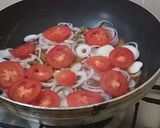A picture of step 5 of Qeema Piyaz.