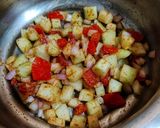 A picture of step 2 of Black chickpeas Salad (Kala chana salad).