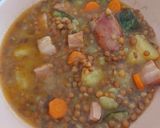 A picture of step 6 of Canned Lentils with Vegetables, Chorizo, Blood Sausage, and Potatoes.